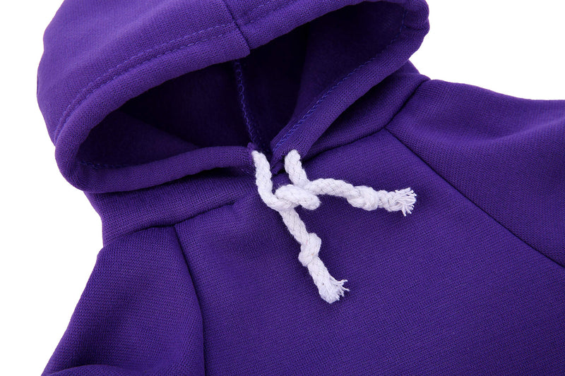 Blank Dog Sweatshirt Pet Hoodie for Dogs Doggie Clothes Small Purple - PawsPlanet Australia