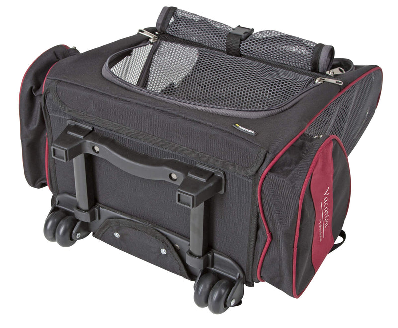 Kerbl Axion Trolley Bag 42 x 25 x 55 & 103 cm, Black/Red - PawsPlanet Australia