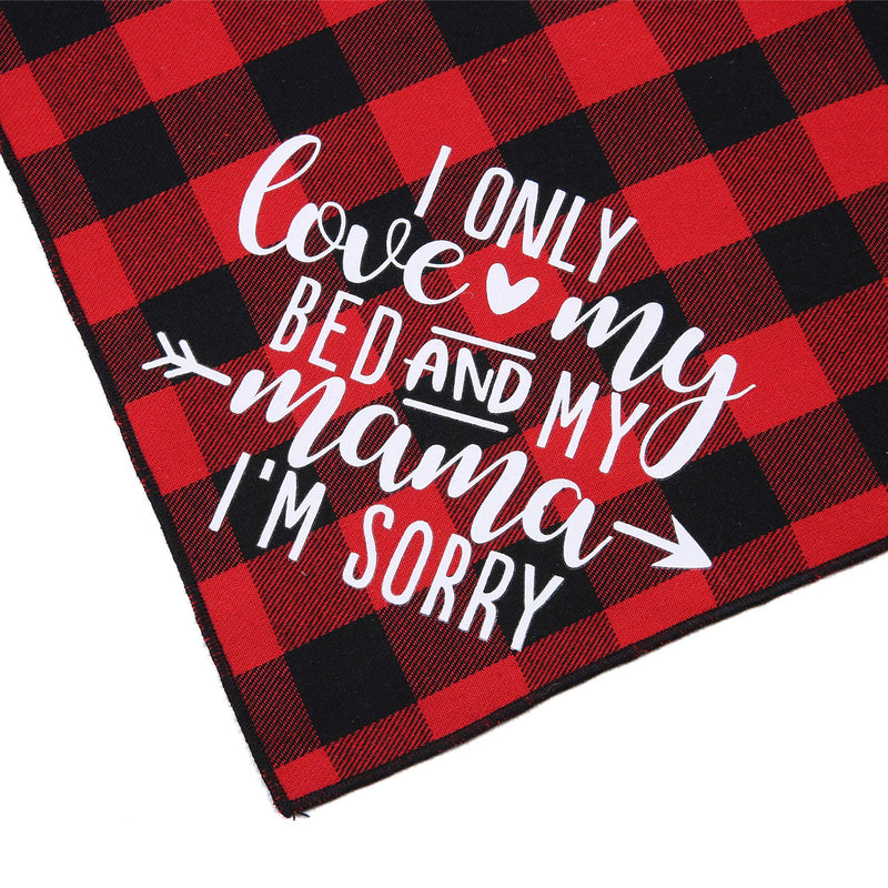 [Australia] - JPB Buffalo Plaid Dog Bandana,Triangle Dog Scarf for Medium Large Dogs, for Dog Lovers Owner Mother's Day 