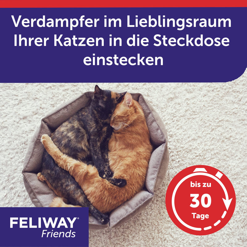 FELIWAY Friends refill bottle for cats | reduces conflicts & tensions such as chasing, fighting & staring | reduces conflict behavior for happy cats | 48ml single - PawsPlanet Australia