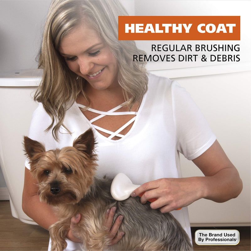 [Australia] - Wahl Premium Small Slicker Brush with Ergonomic Rubber Grips for Comfortable Brushing of Small Dogs & Cats - Model 858406 