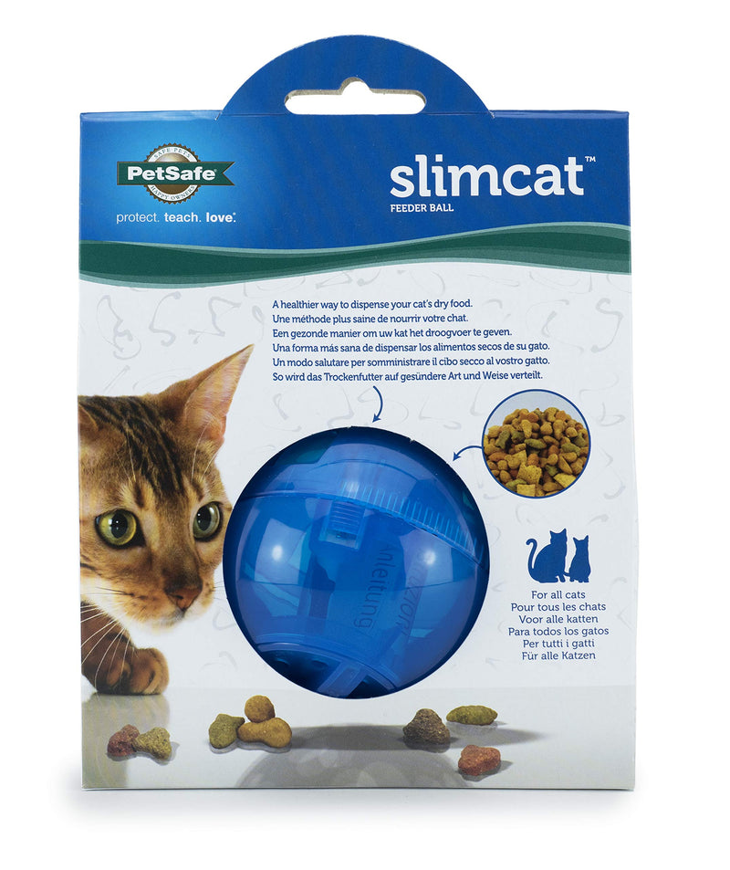 [Australia] - PetSafe SlimCat Interactive Toy and Food Dispenser Blue 