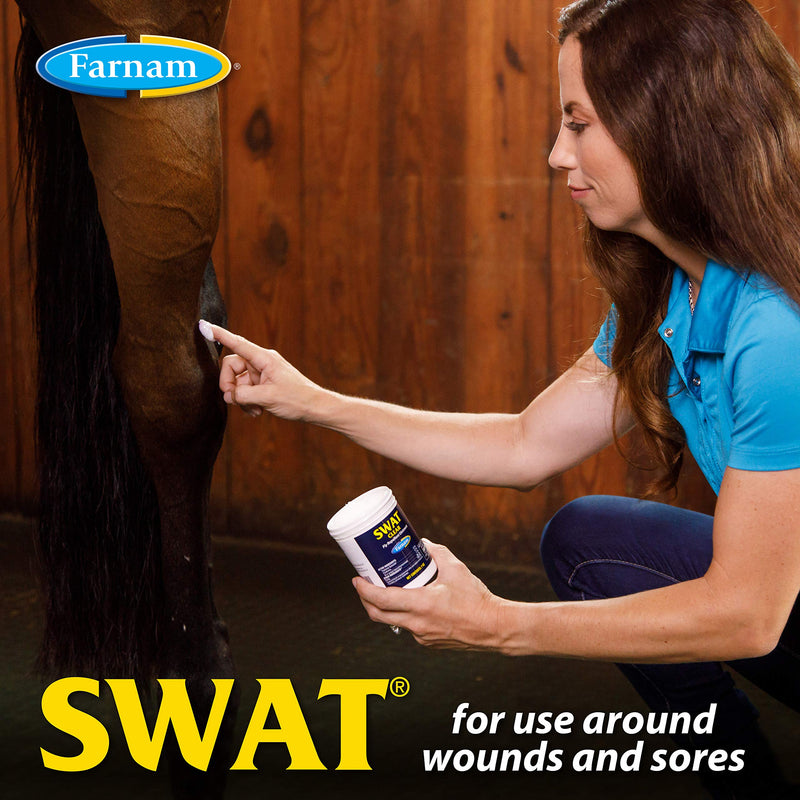 Farnam SWAT CLEAR Horse Fly Control for Horses, Ponies and Dogs, 7 ounce jar - PawsPlanet Australia