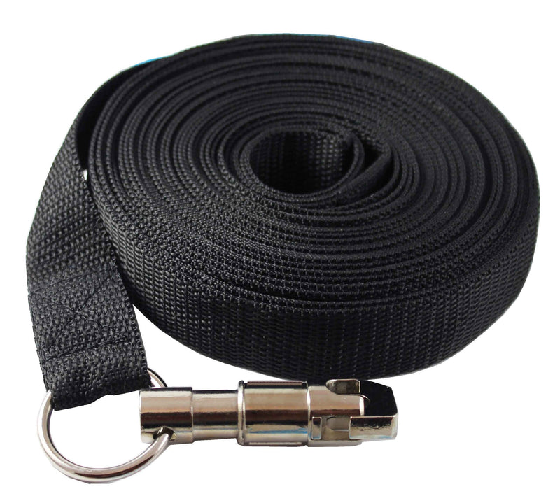 [Australia] - Dog Leash 1" Wide Nylon 10 Feet Extra Long for Training Secure Locking Snape Locking Snap 