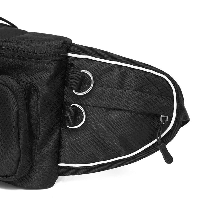 [Australia] - FurPals Dog Treat Waist Bag - Fanny Pack for Training and Walking Small-Medium Dogs - Lightweight, Sturdy Design - Poop Bag Dispenser, Bottle Holder, Collapsible Water Bowl, D Ring Leash Attachment 