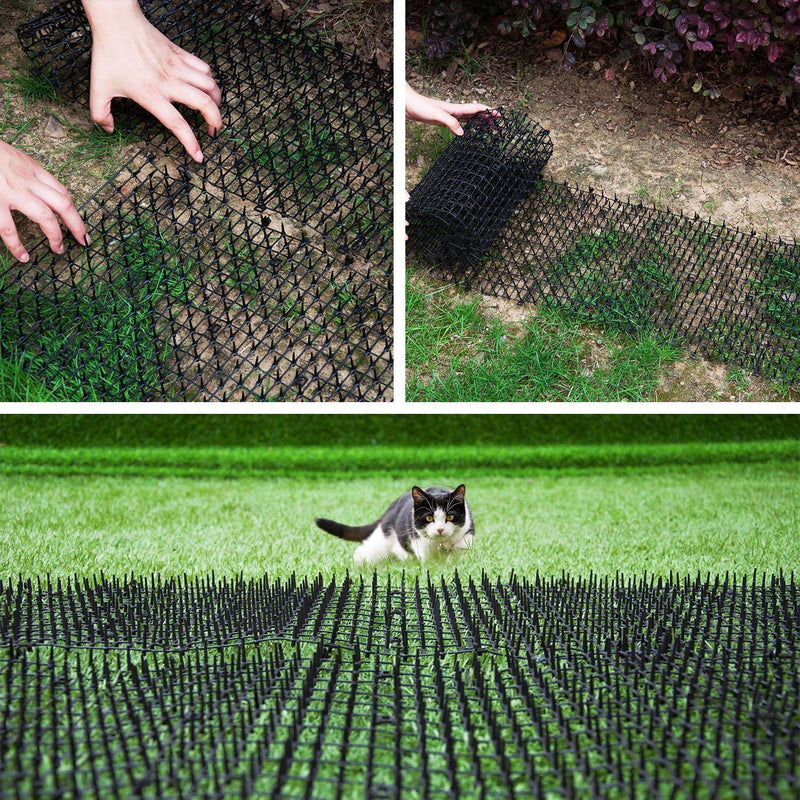 Kyrieval Thorn Grid Animal Barrier Garden Cat Animal Repellent Scat Spike Mat, Anti-Cat Network Digging Stopper Prickle Strip Home Spike Mat 1 PACK - PawsPlanet Australia