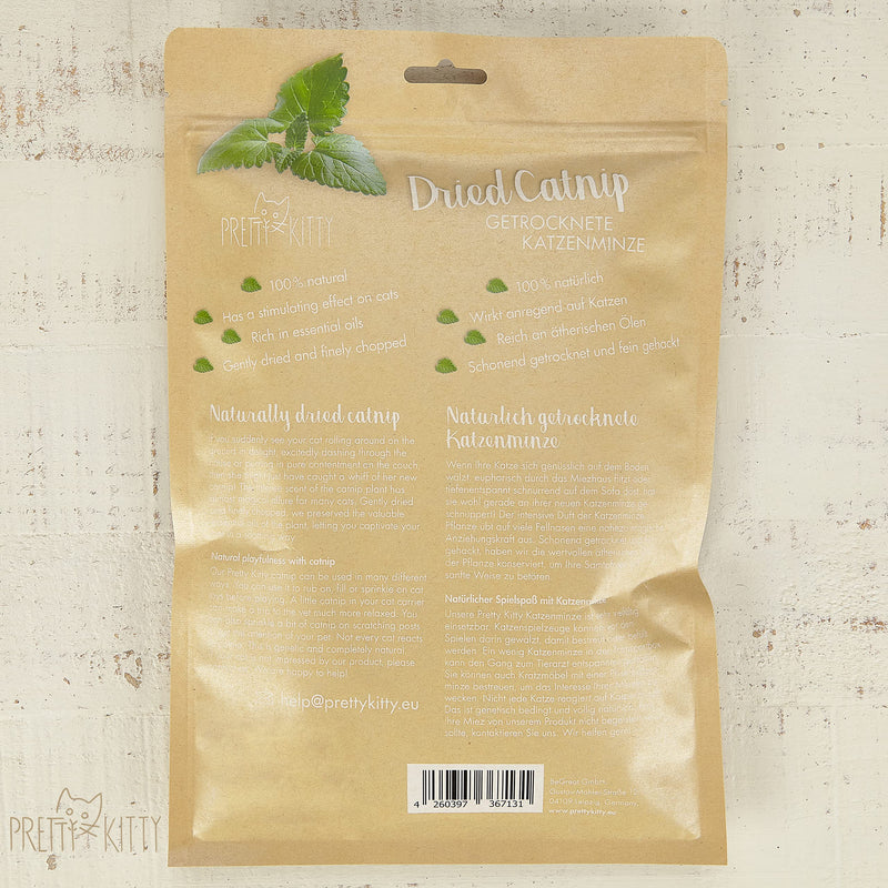 PRETTY KITTY Dried Catnip for Cats: 100g Natural Catnip for Cat Toys, Kitten Toys, Cat Scratching Post and more – Dried Catnip Plant – Dried Cat Nip - PawsPlanet Australia
