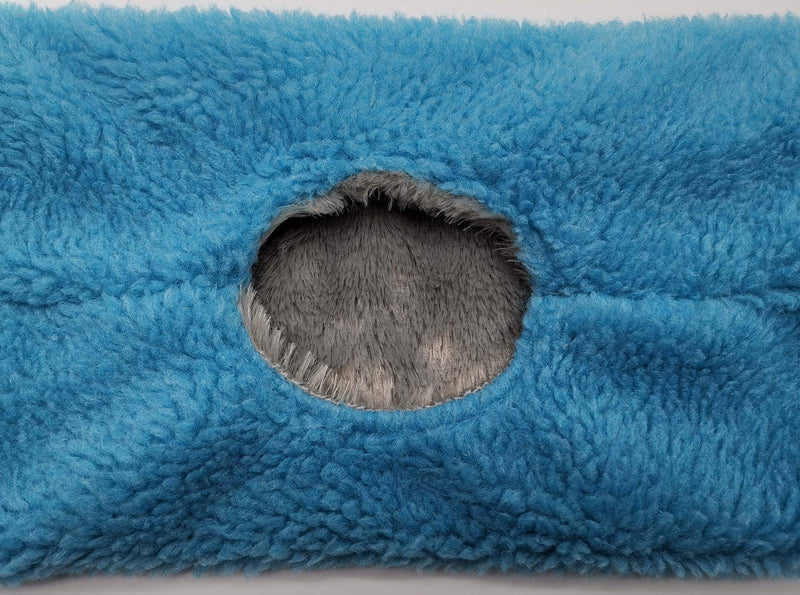 NA PAWSINSIDE Ferret Hanging Tunnel Warm Fleece Bunkbed Hammock Small Animal Tube Hammocks for Cage Use (Tube, Blue) - PawsPlanet Australia