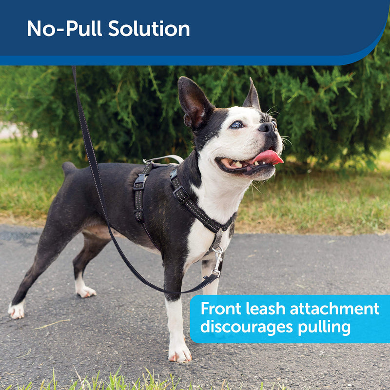 [Australia] - PetSafe 3 in 1 Harness - No-Pull Dog Harness - for X-Small, Small, Medium and Large Breeds - from the Makers of the Easy Walk Harness Black Extra Small 