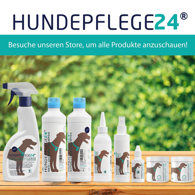 Hundepflege24 Eye Cleaning Pads for Dogs and Cats - Pack of 100 - Dirt & Tear Stain Remover Dog with Nourishing Vitamin E & Aloe Vera - 2-in-1 Eye Care & Eye Cleansing - PawsPlanet Australia