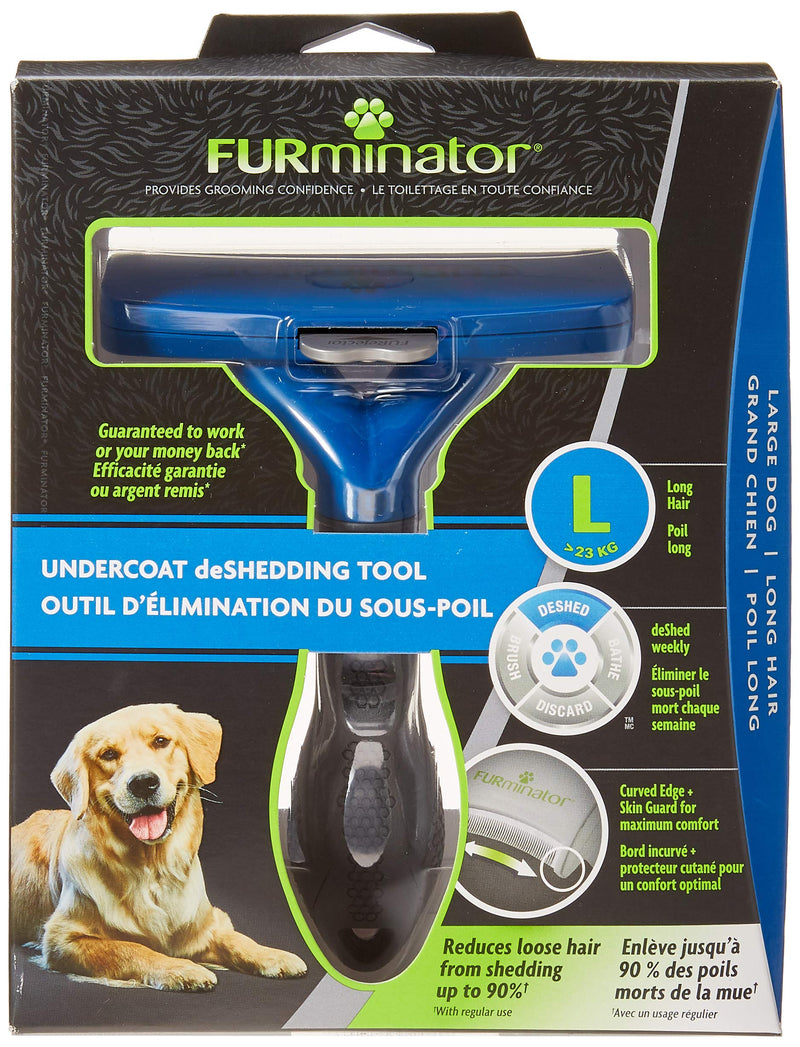 [Australia] - Furminator deShedding Tool for Dogs, Undercoat deShedding Furminator for Dogs Large Long Hair 
