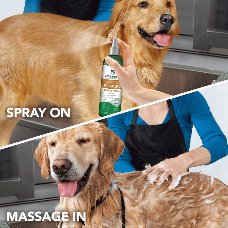 Vet's Best Anti-Flea Spray Shampoo | Flea Treatment for Dogs | Plant-Based Formula | 16 oz Ounces - PawsPlanet Australia