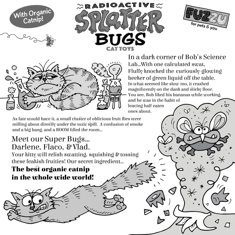 Fuzzu Splatterbugs Blast o Cat - PawsPlanet Australia