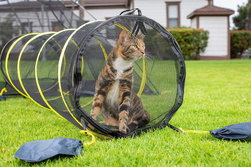Outback Jack Outdoor Cat Enclosures For Indoor Cats (Portable Cat Tent, Outdoor Cat Tent, Cat Tunnel, and Playhouse) Play Tents for Cats and Small Animals, Outdoor Cat House, and Outside Cat Enclosure Fun Run Cat Tunnel - PawsPlanet Australia