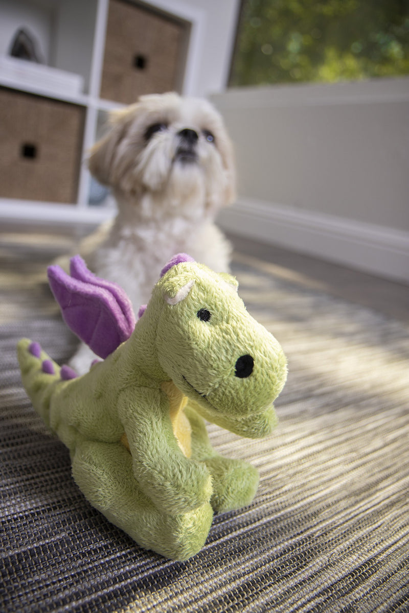 [Australia] - goDog Mini Plush Dragon Dog Toy Small 