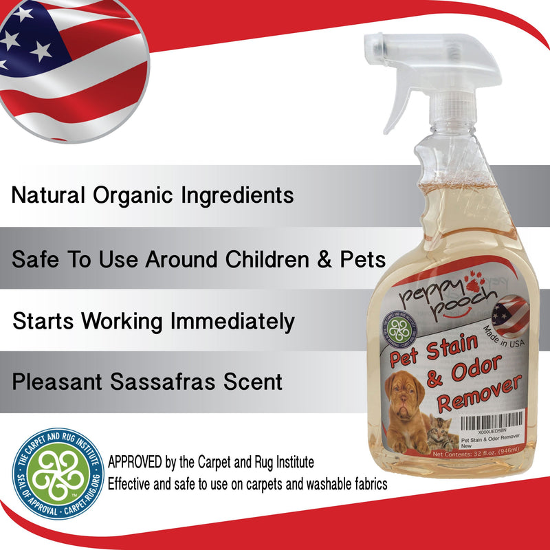 [Australia] - Peppy Pooch Pet Stain & Odor Remover 32 oz. Made in USA. 