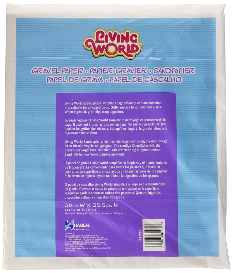 Living World Gravel Paper 12 Inches x 14 Inches (8/Pack) - PawsPlanet Australia