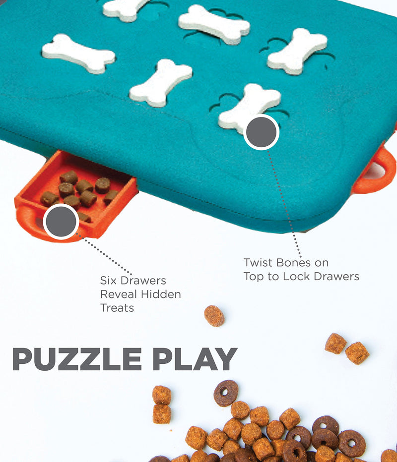 [Australia] - Nina Ottosson By Outward Hound - Interactive Puzzle Game Dog Toys Level 3 (Advanced) Casino 