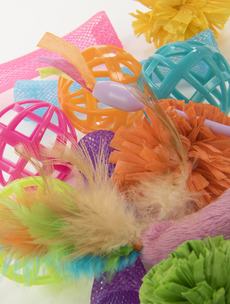[Australia] - SmartyKat Value Pack Cat Toys Smarty Stash 13 Piece Variety Pack 
