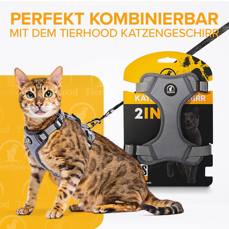 Tierhood - Towing leash 5m / 10m / 15m for dogs & cats [light as a feather] - Cat leash with hand strap & 360° carabiner - Towing leash for small dogs & cats - Dog leash for small dogs light - PawsPlanet Australia