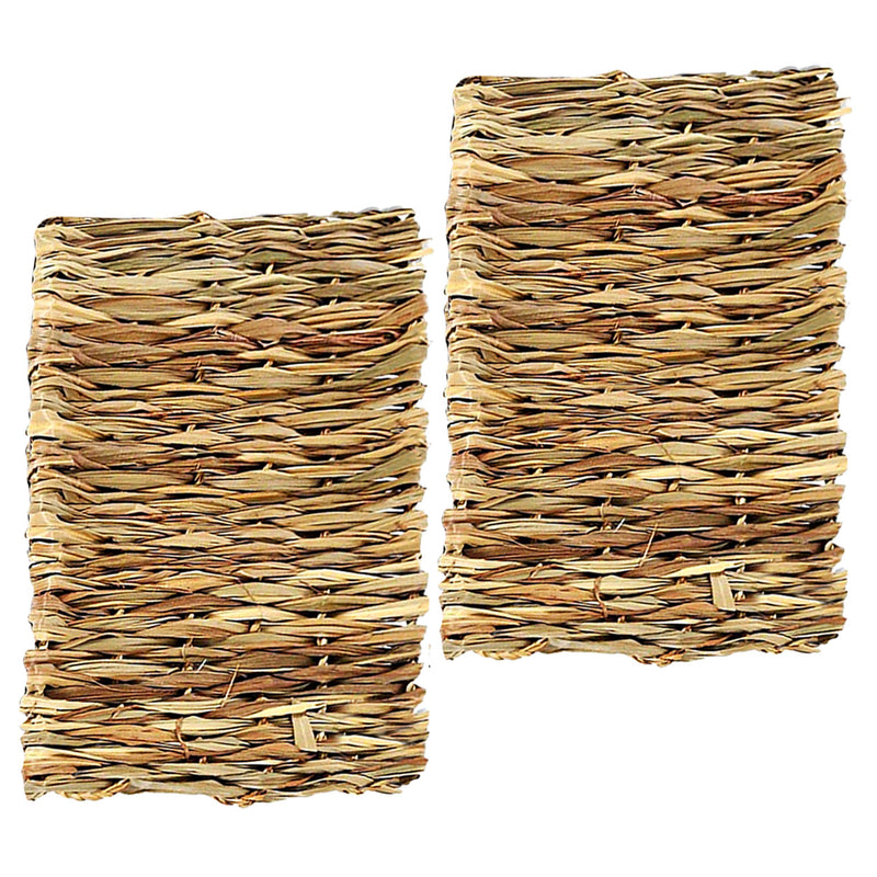 Meric Rabbit Grass Mats, Edible Handwoven Seagrass Floor Pads and Multipurpose Toys, Takes Care of Sensitive Feet 2 Pack - PawsPlanet Australia