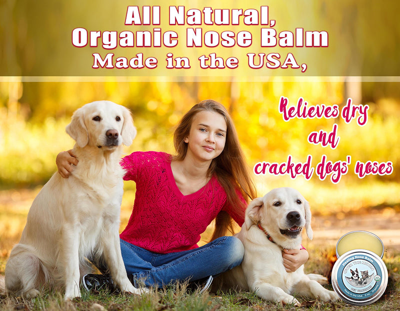 Over The Moon Pet Products Organic Dog Nose Balm- Unscented, Repairs Cracking, Dry Dog Noses, 2 Oz., Natural Sunscreen, Veterinarian Recommended - PawsPlanet Australia