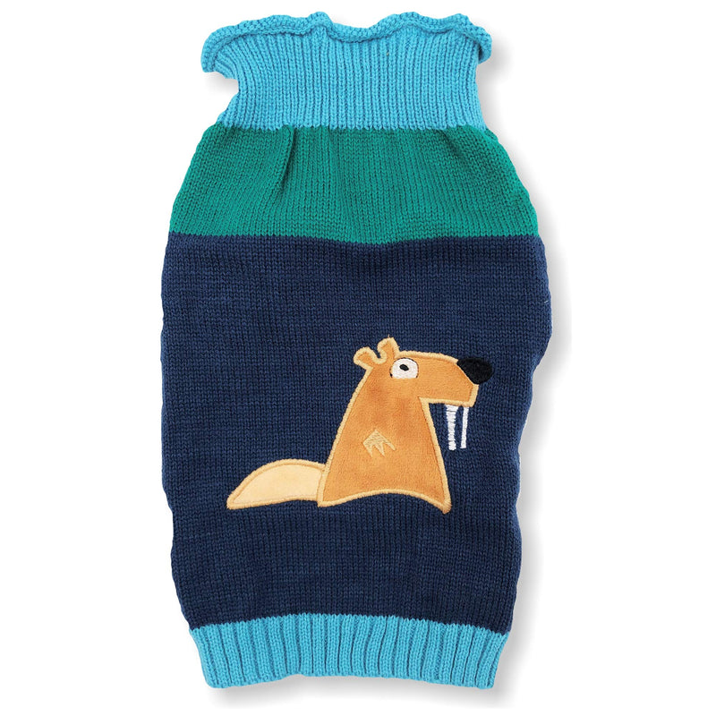 [Australia] - Dog Sweater Knitted Fashion Warm Soft Winter Clothes for Small Large Pet Cat Puppy XXS: Length - 8" Beaver 