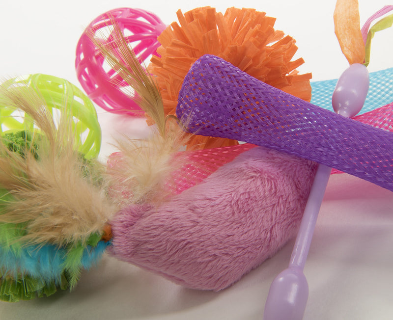 [Australia] - SmartyKat Value Pack Cat Toys Smarty Stash 13 Piece Variety Pack 