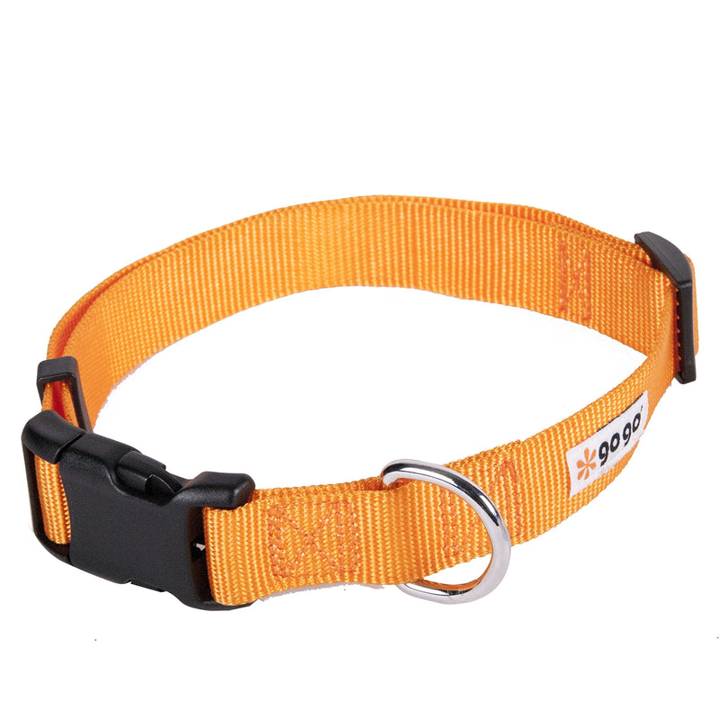 [Australia] - GoGo Pet Products Comfy Nylon 3/8-Inch Adjustable Pet Collar, X-Small, Orange 