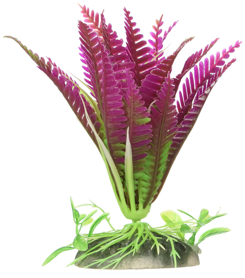 [Australia] - Jardin Decorative Plastic Plant Grass for Aquarium, 5-Inch Height, Purple/Green 