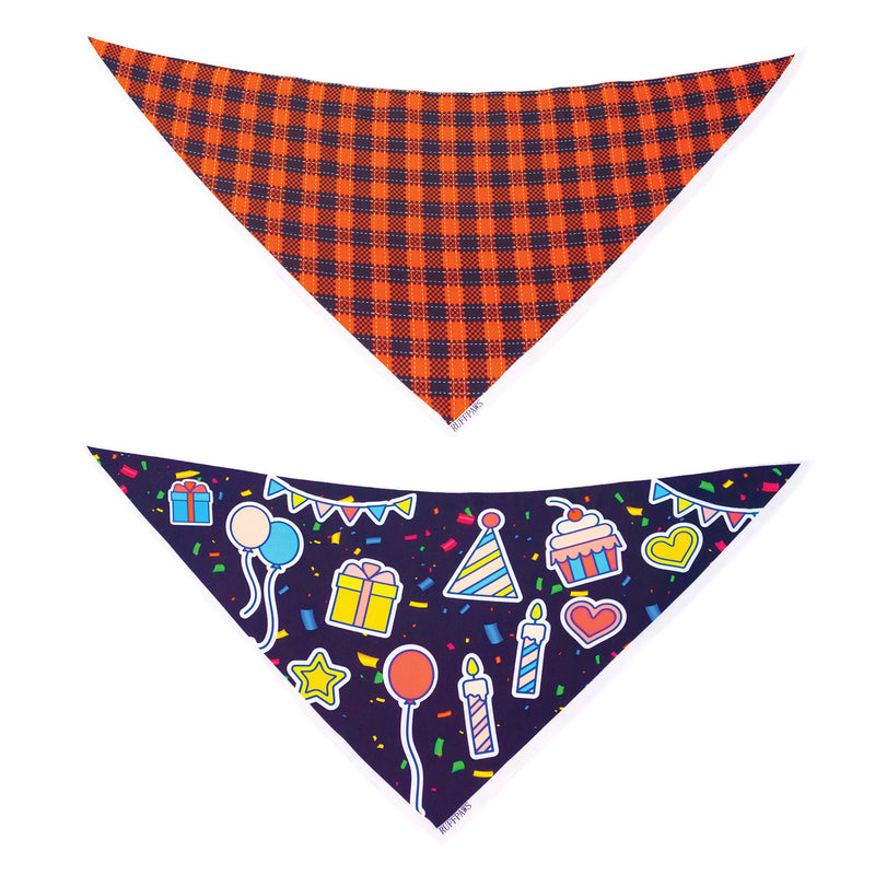 Dog Bandana Scarf - 4 Pack 100% Polyester Dog Handkerchief for Small, Medium and Large Dogs|Cute Dog Accessories Set by RUFF PAWS|Soft Bib for Boy and Girl Dogs|Great for Holidays, Birthdays, Travel - PawsPlanet Australia