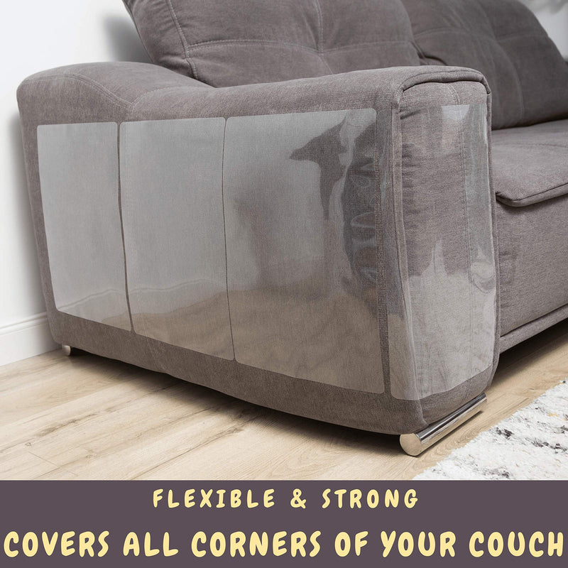 [Australia] - Cat Furniture Protector 12 Pack - Cat Couch Protectors for Furniture, Furniture Protection from Cat Scratching, Couch Protector from Cats, Cat Scratch Deterrent Includes Cat Glove 