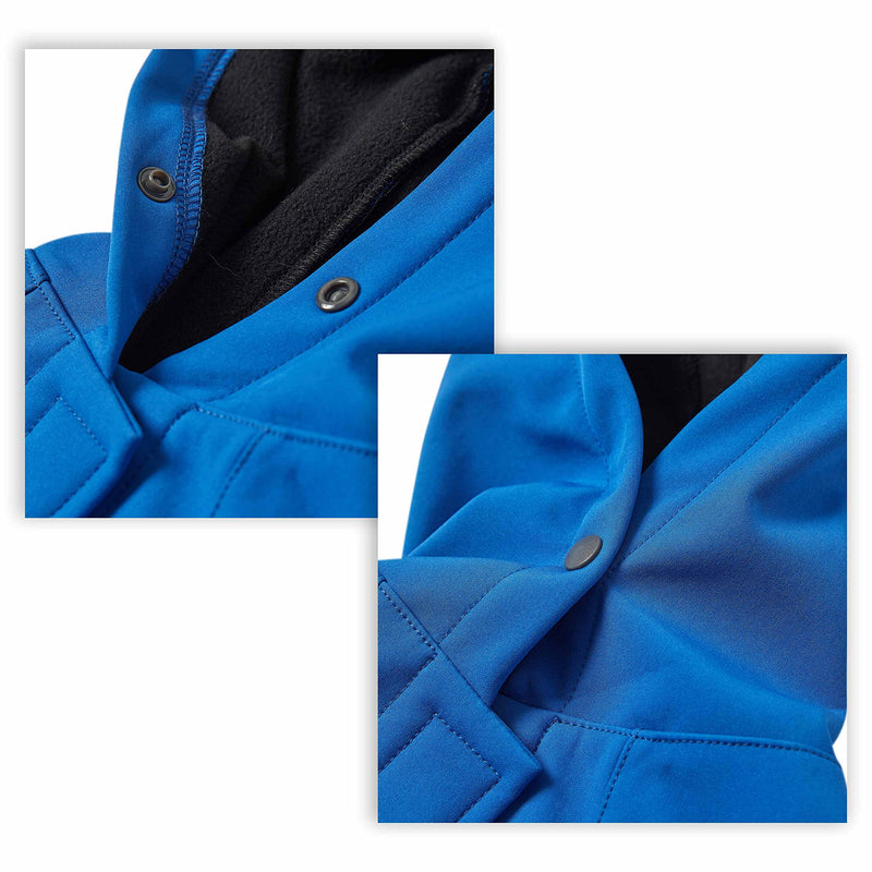 Blueberry Pet 2021 New 2 Colors Waterproof Dog Softshell Jacket, Hooded Raincoat and Windbreakers Size 10 (Pack of 1) Dazzling Blue - PawsPlanet Australia