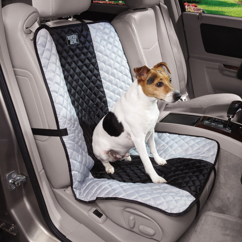 [Australia] - Guardian Gear Fairfield Single Car Seat Covers — Classic Quilted Car Seat Covers for Dogs - 42", Black 