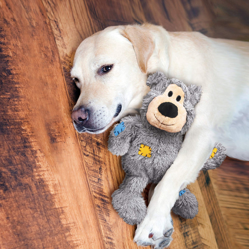 KONG - Wild Knots Bear and Signature Balls (2 Pack) - Rope Plush Toy and Squeak Balls - for Small Dogs - PawsPlanet Australia