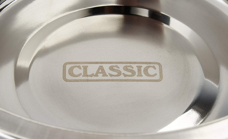 Classic Pet Products Classic Super Value Stainless Steel Dish, 1900 ml 1.9 l (Pack of 1) - PawsPlanet Australia