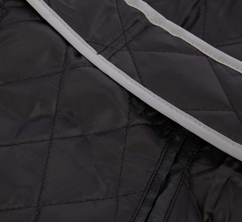 Ancol Muddy Paws Quilted Dog Coat Black, Size Medium (40 cm Length/ 52-64 cm Girth Approx) M - PawsPlanet Australia