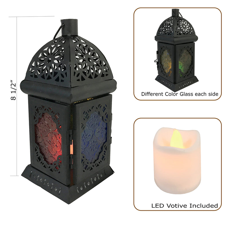 allgala Glass Moroccan Candle Lantern Sm Square - PawsPlanet Australia