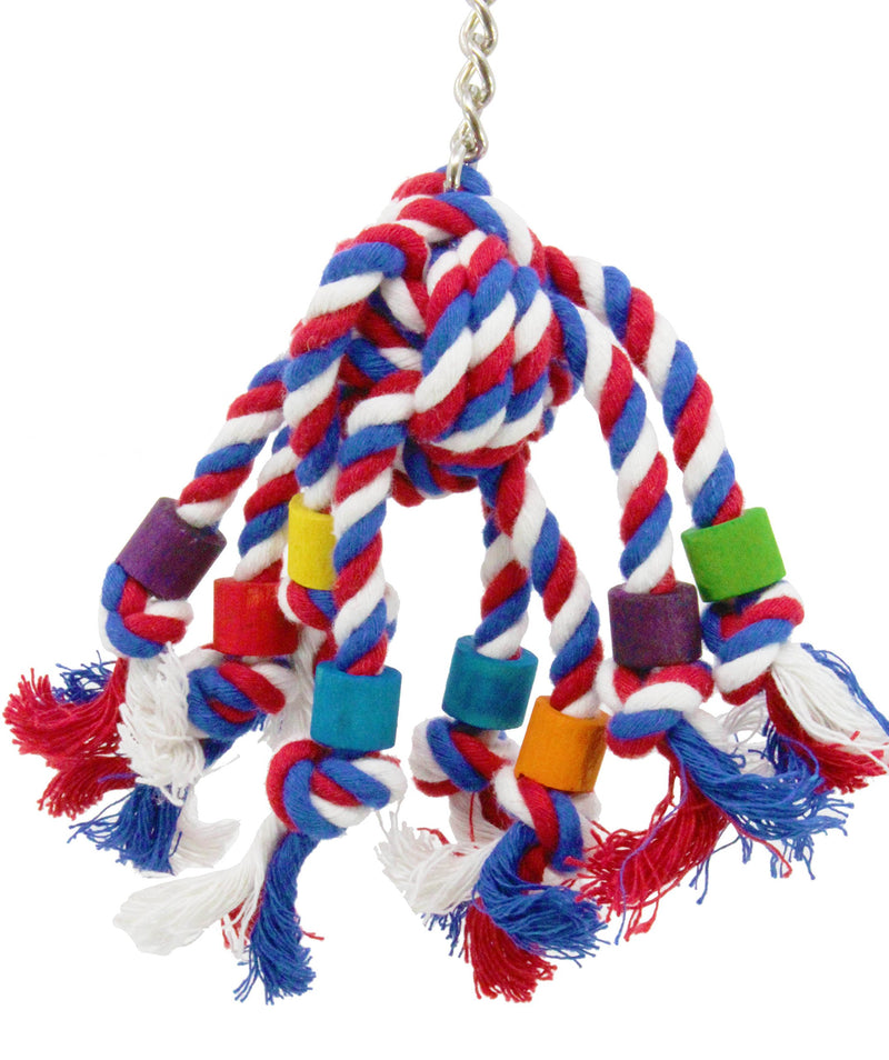 [Australia] - Bonka Bird Toys 55094 Rope Jumble Plucking Preening Bird Toy for Pet Budgie Parakeet Lovebirds Conures Small or Medium Parrots Cages 