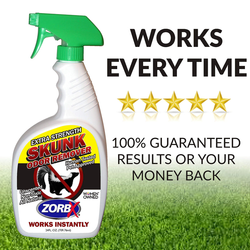 [Australia] - ZorbX Unscented Extra Strength Skunk Odor Remover – Safe for All, Even Pets and Children, with No Harsh Chemicals, Perfumes or Fragrances, Stronger and Safer Skunk Odor Remover Works Instantly and Can 