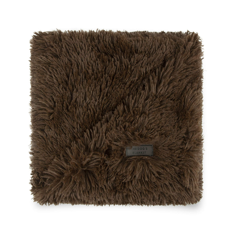 [Australia] - The Dog’s Blanket Sound Sleep Original Blanket, Premium Quality Calming, Anti-Anxiety Snuggler Blankets Large Blanket (28x42") Chocolate Brown Faux Fur 