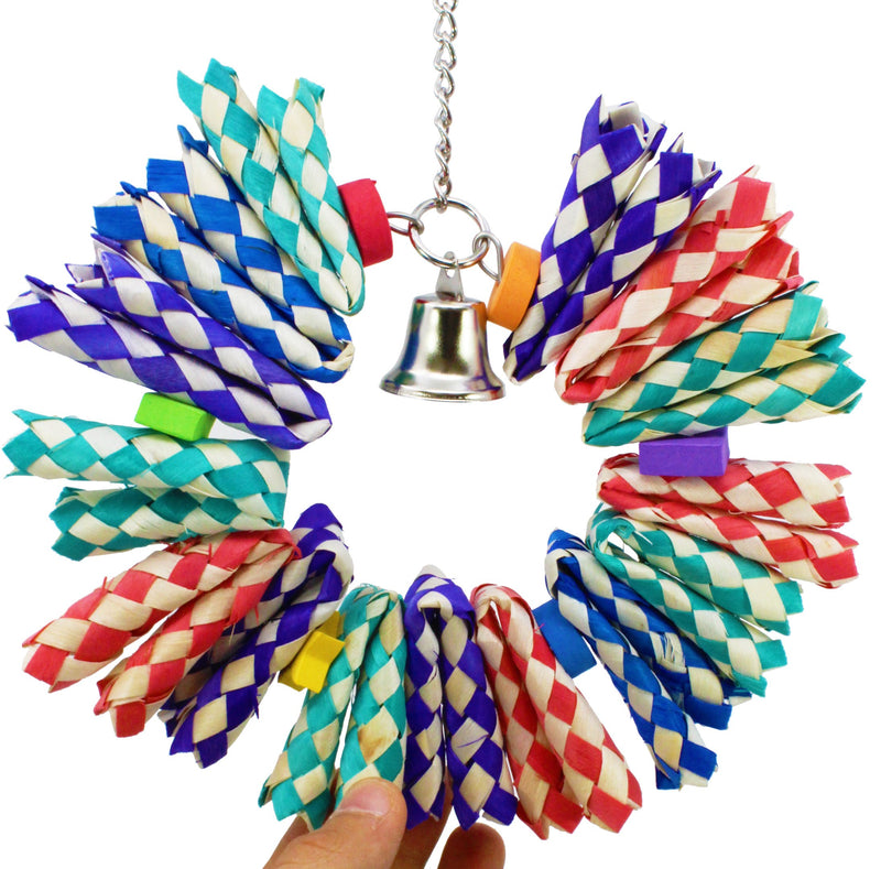 [Australia] - Bonka Bird Toys Big Foamy Delight Flower Power Cracker Shred Burst Bird Toy Parrot Cage Toys Cages Shredder Cockatiels Conures 