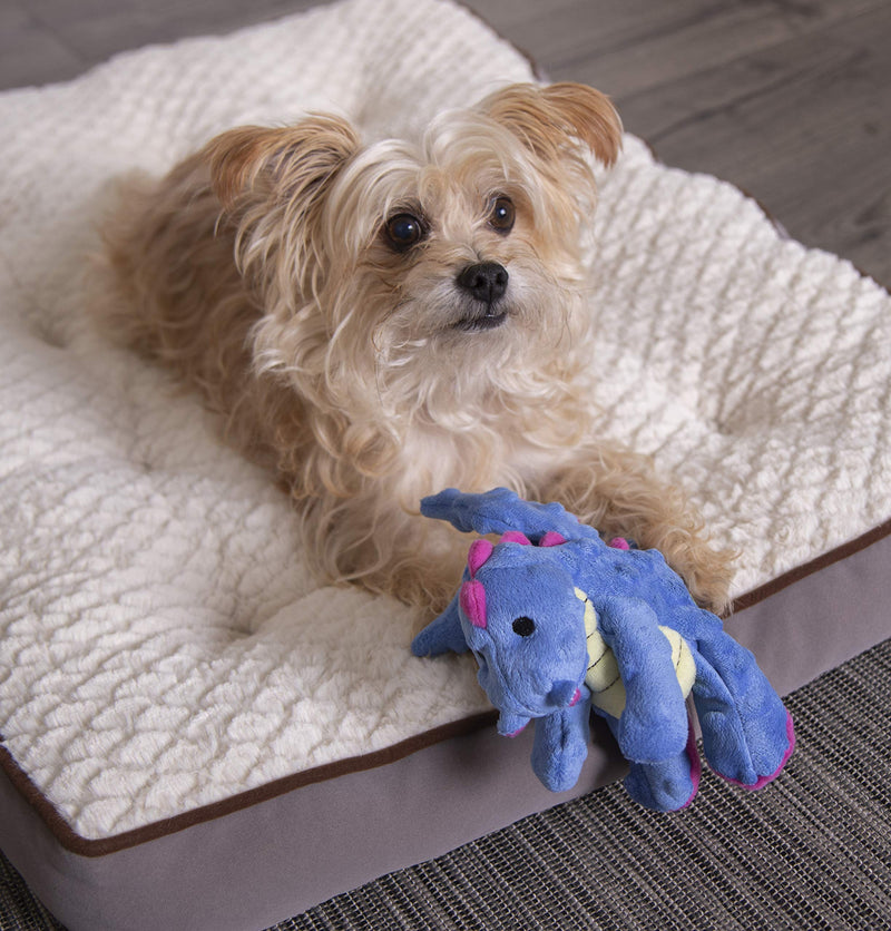 [Australia] - goDog Periwinkle Dragons Dog Toy Small Perwinkle 