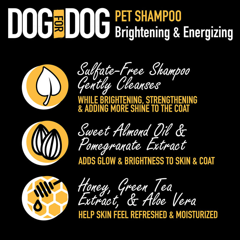 [Australia] - DOG for DOG Shampoo - Brightening & Energizing Pet Dog Shampoo Skin & Coat Shine 