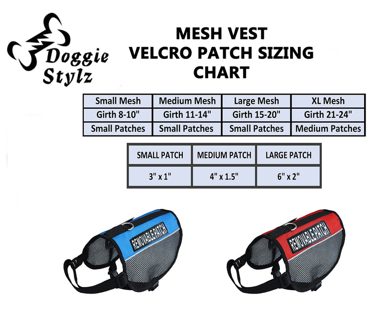 [Australia] - Adopt ME Service Dog mesh Vest Harness Cool Comfort Nylon for Dogs Small Medium Large Purchase Comes with 2 Reflective Adopt ME Patches. Please Measure Your Dog Before Ordering Girth 21-24" Blue 