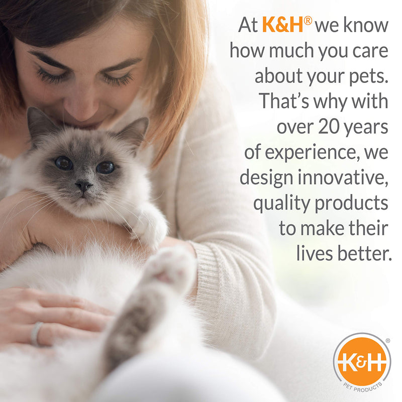 K&H Pet Products Heated Thermo-Kitty Mat Reversible Cat Bed Gray - PawsPlanet Australia