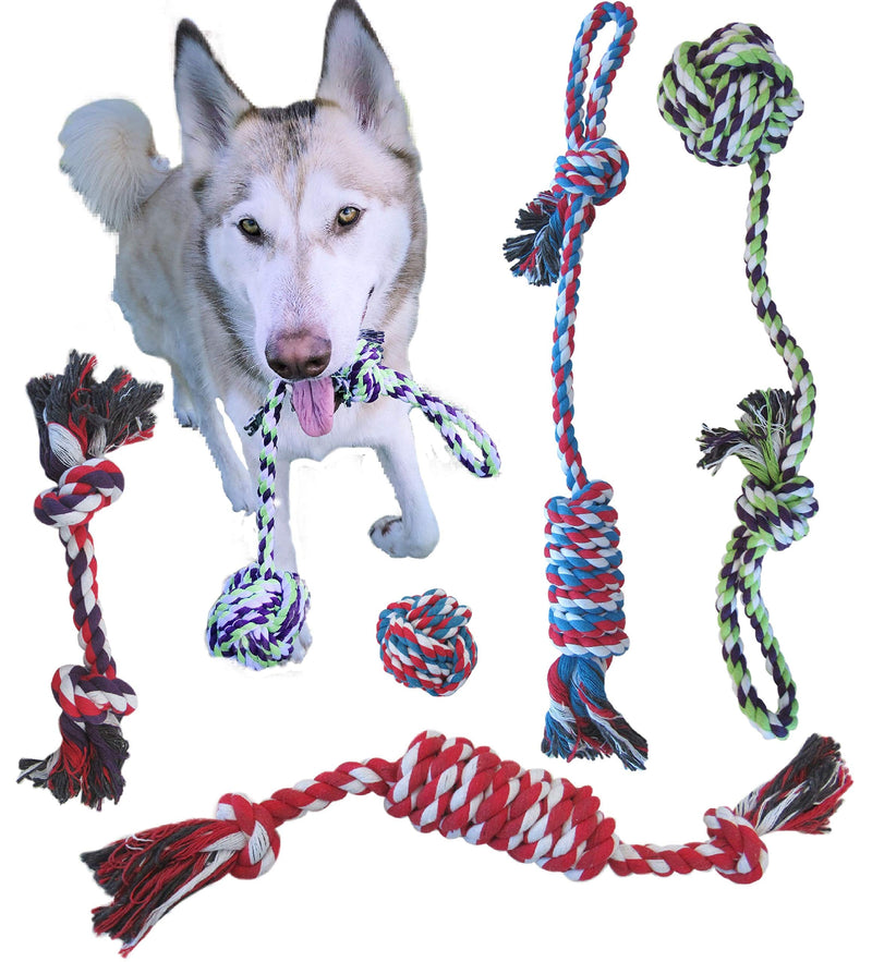 [Australia] - ROPE DOG TOYS FOR SMALL DOGS AND MEDIUM DOGS - BENEFITS NONPROFIT DOG RESCUE - DOG CHEW TOYS FOR SMALL AND MEDIUM BREEDS - COTTON DOG TOYS FOR BOREDOM 