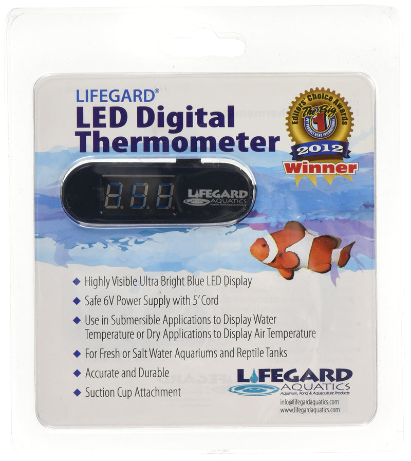 [Australia] - Lifegard Aquatics LED Digital Thermometer for Aquariums 