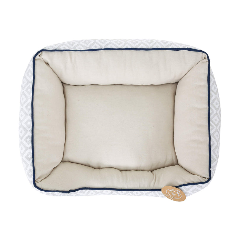 Now House for Pets by Jonathan Adler Washable Dog Beds - Dog Cuddler Bed or Cushion Dog Bed for Small and Large Dogs by Now House by Jonathan Adler - Dog Bed Washable, Pet Bed for Dogs, Puppy Bed Grey Diamond - PawsPlanet Australia