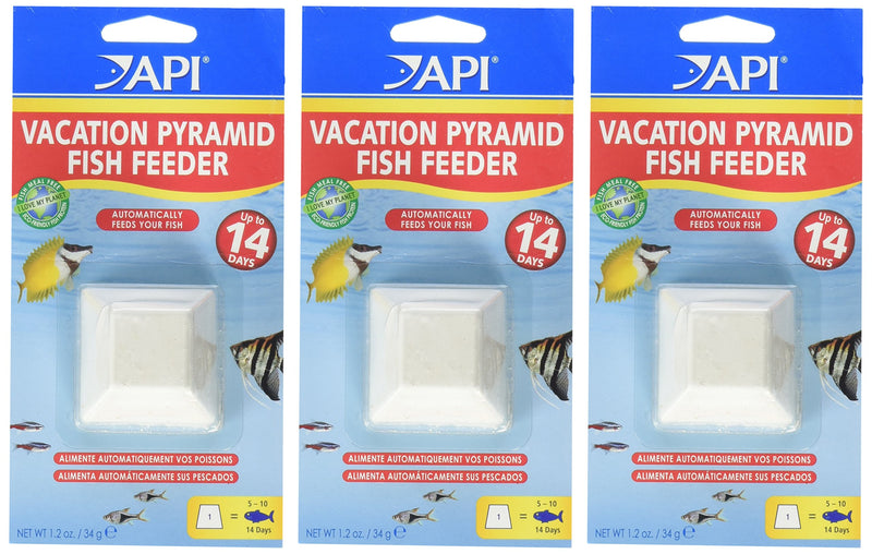 (3 Pack) API 14-Day Pyramid Fish Feeders - PawsPlanet Australia